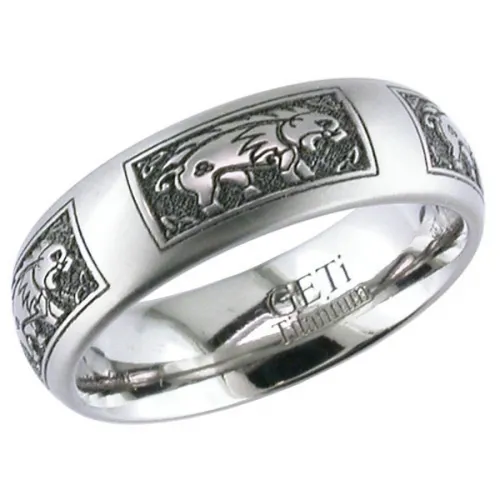 Celtic Titanium Wedding Ring (2204CD8) 